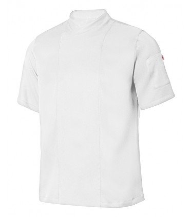 CHAQUETA DE COCINA MICROFIBRA MANGA CORTA