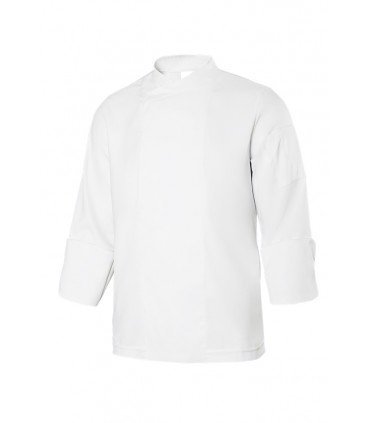 CHAQUETA DE COCINA MICROFIBRA MANGA LARGA