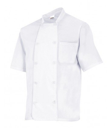 CHAQUETA DE COCINA MANGA CORTA Y BOTONES