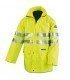CHUBASQUERO IMPERMEABLE ALTA VISIBILIDAD AQUA FLUO