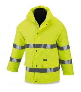 PARKA ALTA VISIBILIDAD BÁSICA CON BANDAS REFLECTANTES