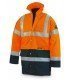 PARKA ALTA VISIBILIDAD BICOLOR CON BANDAS REFLECTANTES