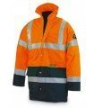PARKA ALTA VISIBILIDAD BICOLOR CON BANDAS REFLECTANTES