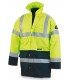 PARKA ALTA VISIBILIDAD BICOLOR CON BANDAS REFLECTANTES