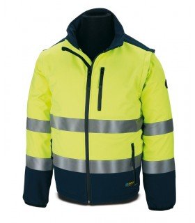 CAZADORA TIPO SOFTSHELL BICOLOR