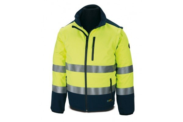 CAZADORA TIPO SOFTSHELL BICOLOR