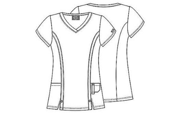 CASACA MUJER CUELLO V ENTALLADA DICKIES MEDICAL