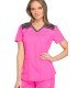 CASACA MUJER CUELLO V, ENTALLADA, DOS TONOS DICKIES MEDICAL