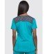 CASACA MUJER CUELLO V, ENTALLADA, DOS TONOS DICKIES MEDICAL