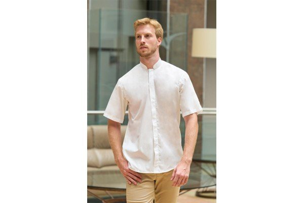 CAMISA DE CABALLERO MODELO LLANES CUELLO MAO
