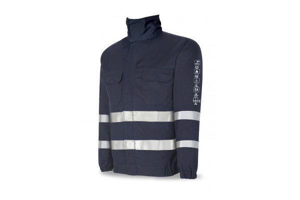 Chaqueta IGNÍFUGA y ANTIESTÁTICA Multinorma algodón 260 gr.