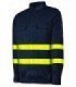 Camisa IGNÍFUGA y ANTIESTÁTICA multinorma con cintas reflectantes. Algodón 220 gr.