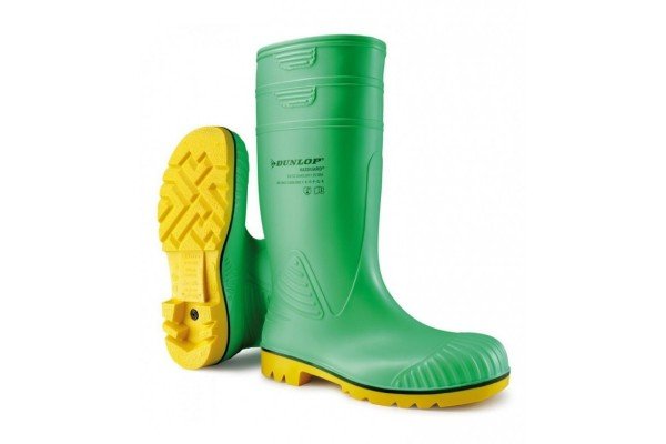 Bota de agua de seguridad S5 certificada para riesgo químico según la EN13832-3