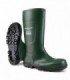 Bota de agua verde de seguridad PVC caña alta. Dunlop® (S5 SR FO LG)