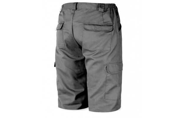 Bermuda de trabajo 388S MARCA gris detalle