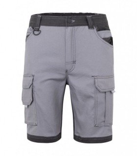 Bermuda canvas stretch Velilla 103029S gris y negro