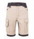 Bermuda canvas stretch Velilla 103029S beige arena y negro