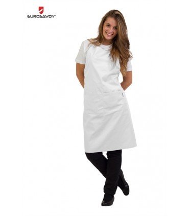 DELANTAL PETO BLANCO GRENOBLE 110005