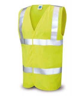 CHALECO IGNÍFUGO Y ANTIESTÁTICO CON BANDAS REFLECTANTES